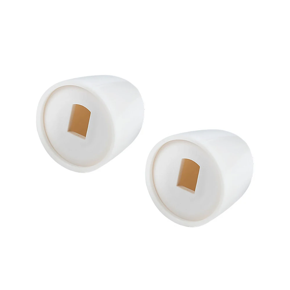 Description Picture 5 of item2 pairs Plastic Stinkpot Bolt Cover Toilet Anchor Screw Cap For Home Bathroom Fixture Toilet Parts 3.50X3.50X2.00cm