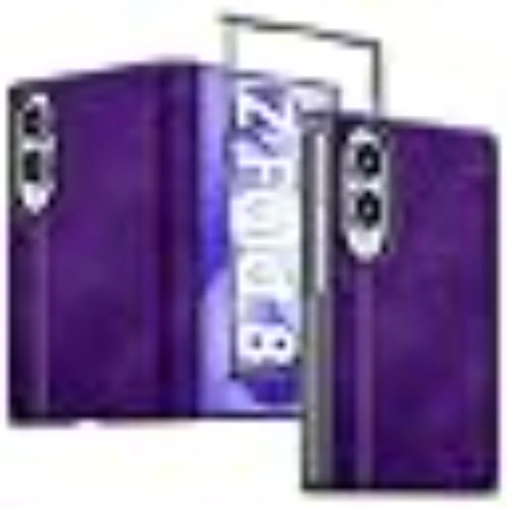Premium Matte PU Leather Shockproof Cover with Magnetic Hinge Protection and Skin Feel Finish