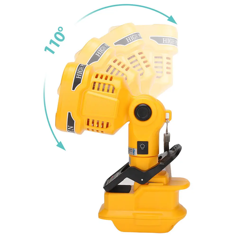 For Dewalt 20V Li-ion Battery Cordless LED Work Light 1120LM Flashlight Portable