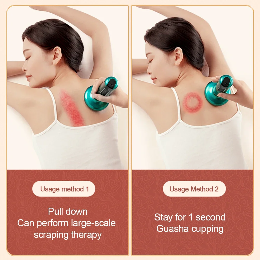 Electric Suction Massager Therapy Body Anti Cellulite Cupping Vacuum Slimming Guasha Massage Heating Fat Burner Back Massager