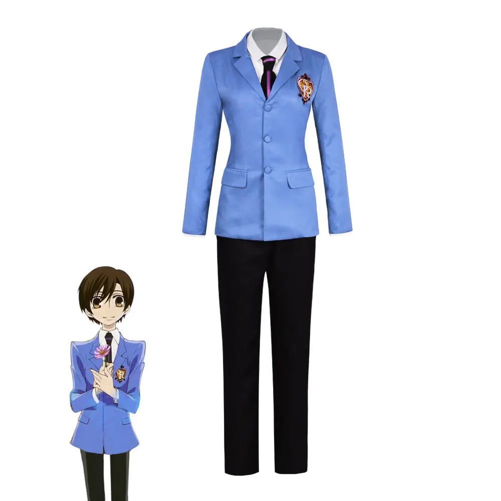 Ouran High School Host Club: Haruhi Fujioka | Boys' Uniform Cosplay Costume 22 Ouran High School Host Club Haruhi Fujioka Boys' Uniform Cosplay Costume