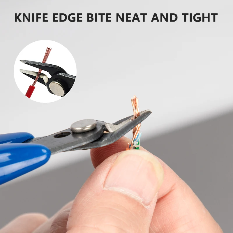 1/5/10Pcs Elektrische Draad Kabel Cutters Snijden Side Knipt Flush Tang Nipper Anti-Slip Rubber mini Diagonale Tang Handgereedschap