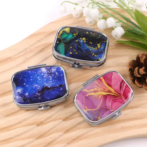 Van Gogh Art Mini Pill Box 2-Compartment Medicine Pill Organizer Household Portable Medicine Storage Box Travel Jwelery Gift - Image 6