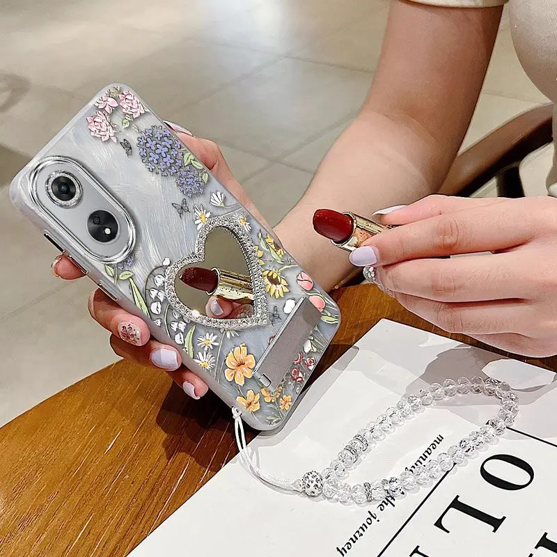 Luxurious 78 Rich Petals Bracelet Holder Phone Case Cover