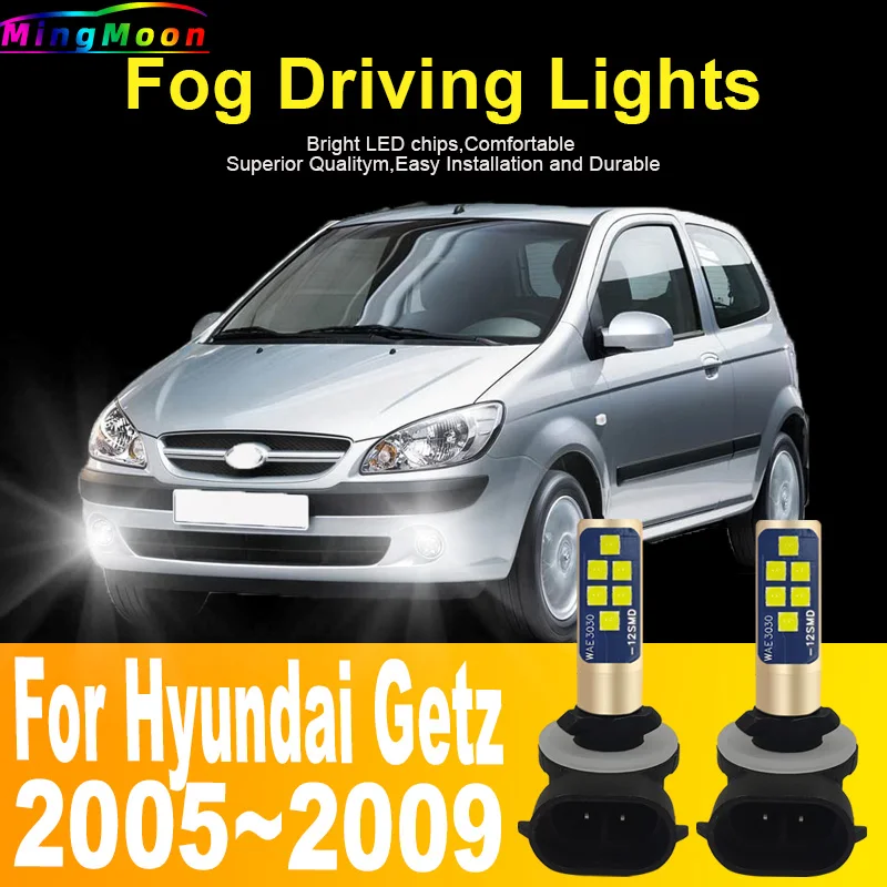 2x H27W2 881 Led Headlight Canbus No Error Car Bulb High Power H27 White Fog Light Diode Lamp 12v 55w Hyundai Getz 2005~2009