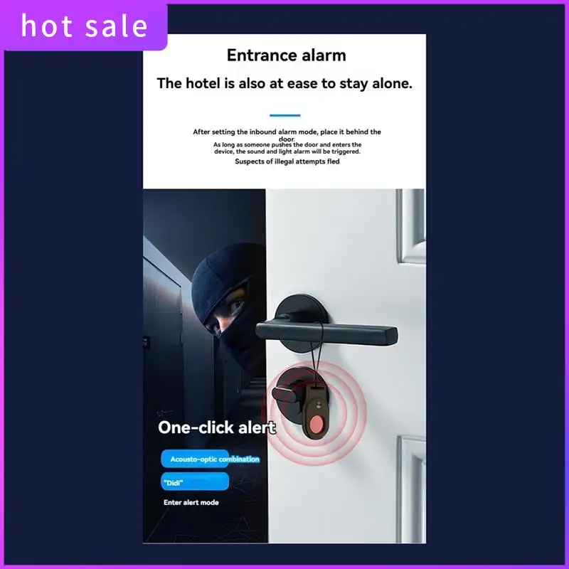 Anti-Theft LED IR Alarm For Hotel, Rental, Outdoor Travel Anti Candid Camera Security Device