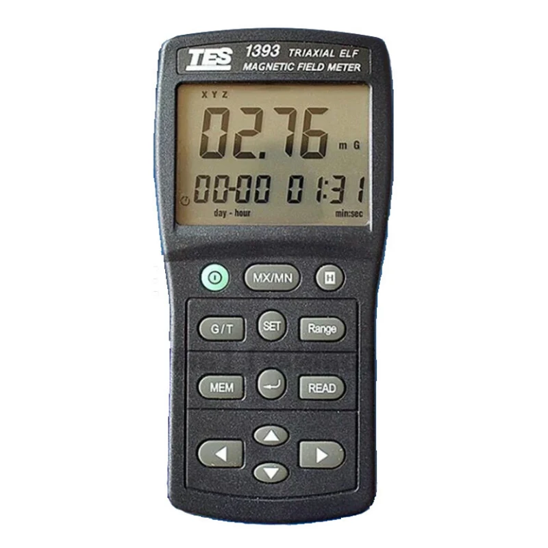 20/200/2000 milli Gauss 999 reading Datalogger TES 1393 Triaxial ELF EMF Tester Electro