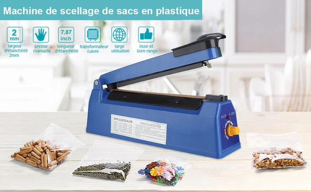 Machine à Sceller à Chaud 300 Mm - Soudeuse à Film - Machine à Sceller - Machine à Sceller En Plastique - Largeur D'étanchéité - Pour Sac Mylar PP