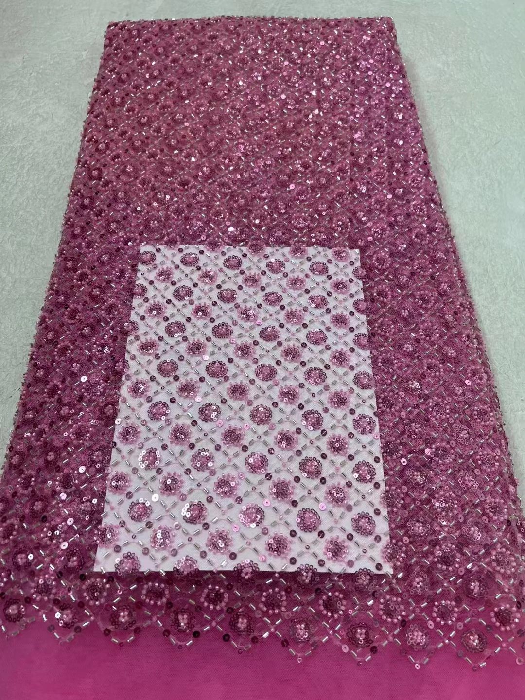 

Африканские блестки, кружевная ткань 2023, высококачественные бусины, кружевная вышивка для жениха, французская Тюлевая кружевная ткань для свадебной вечеринки, компакт-диск для шитья