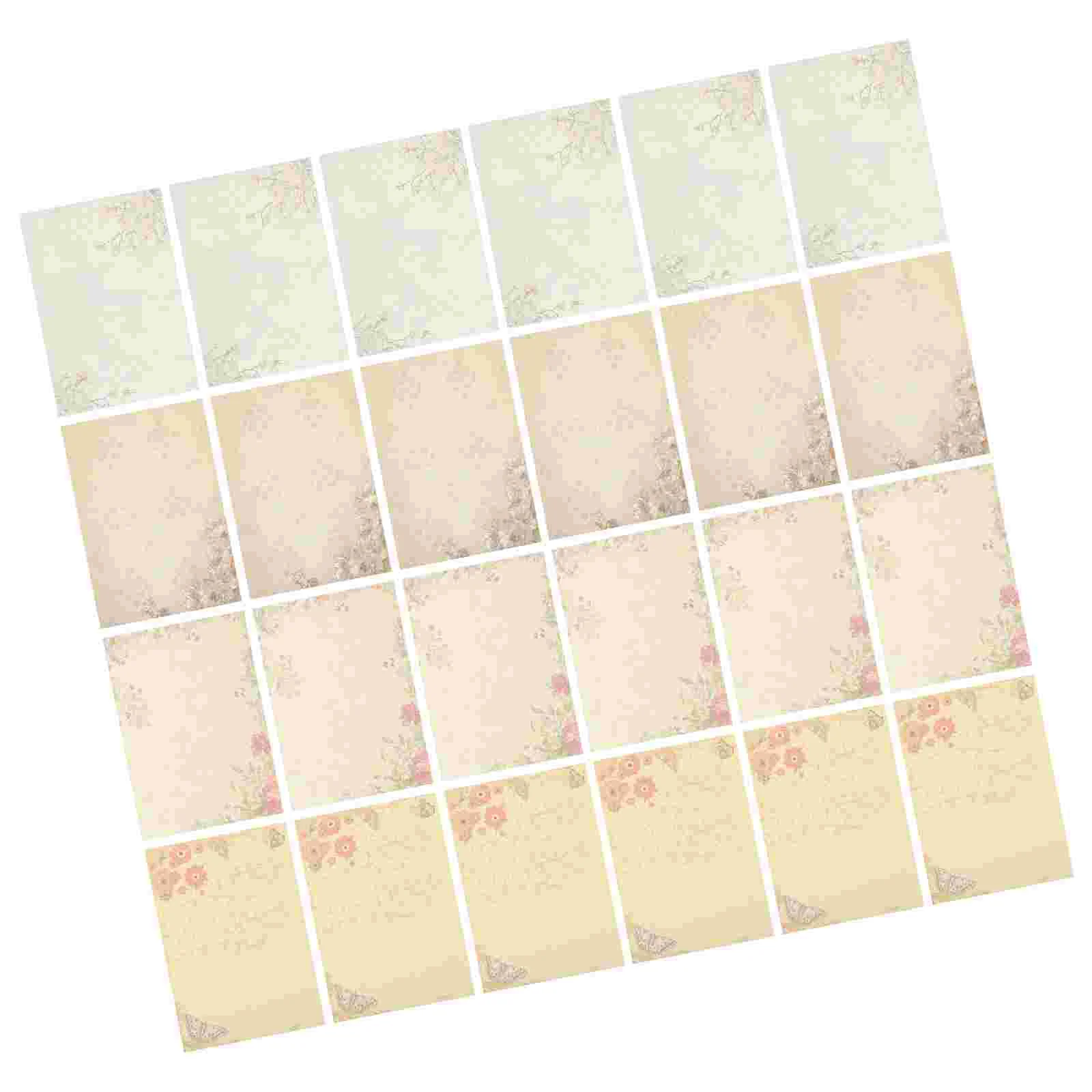 

40 Sheets Vintage Floral Stationery Festival Letter Paper Romantic Blessing Writing Supplies Holiday