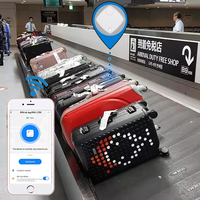 Tuya Smart Tag Mini GPS Tracker Key Bag Child Pet Finder Location Record Wireless Bluetooth Anti-lost Alarm