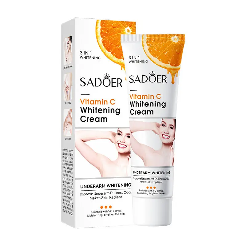 Vitamin C Brighten Cream Brightening Skin Cream Lightening Melanin Bleaching Armpits Elbows Knees Moisturizing Body Lotion Cream 6