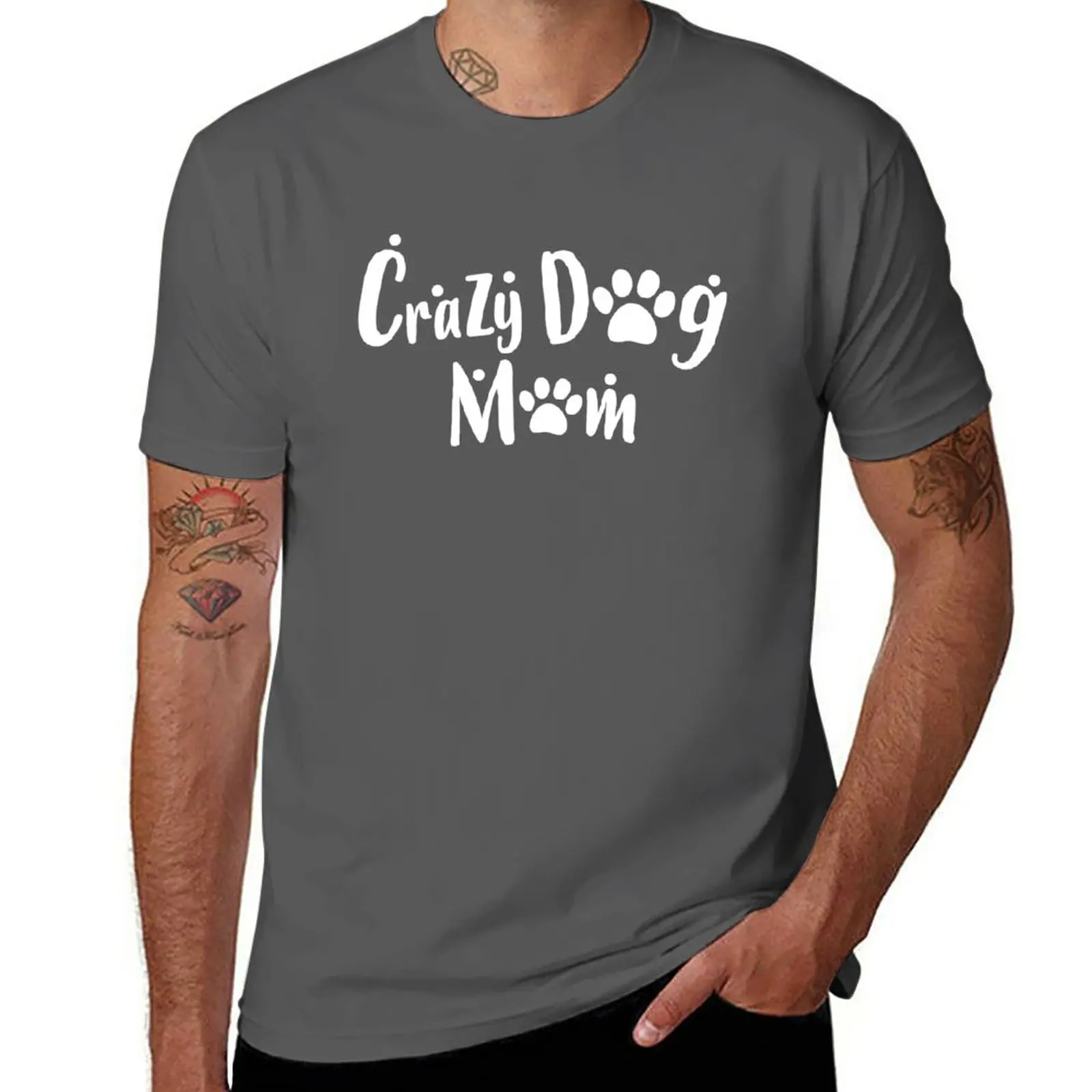 

New Crazy Dog Mom Gift Ideas T-Shirt summer tops shirts graphic tees kawaii clothes plus size tops fitted t shirts for men