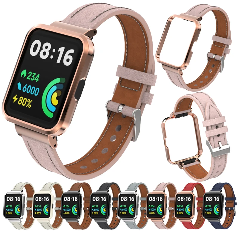 Leather Strap For Xiaomi Watch 2/ Redmi Watch Lite Watch Band