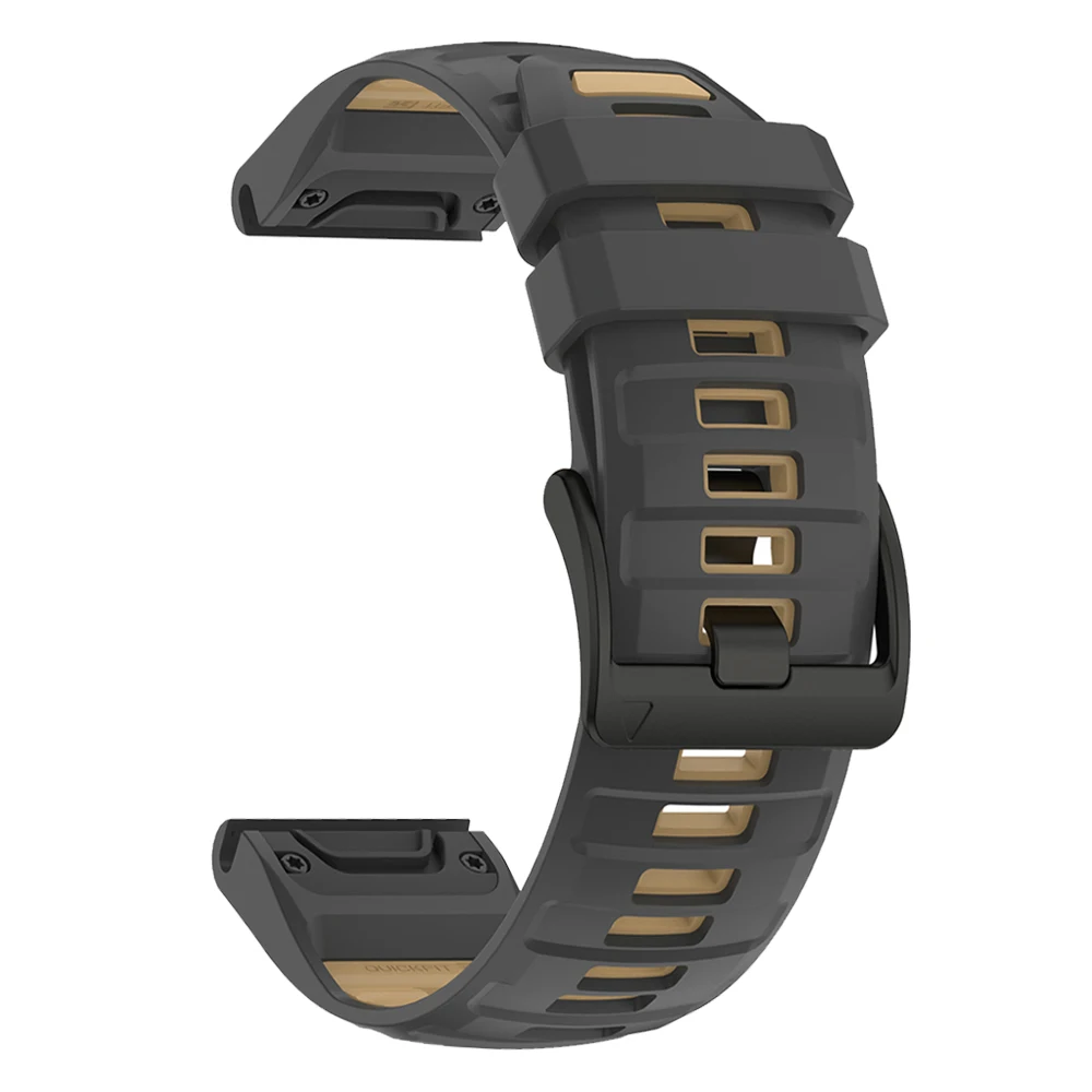 Silicone QuickFit Release Watch Band - Soft Strap Bracelet, 22mm and 26mm