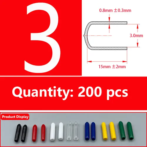 Rubber Cap Sleeve Soft Elasticity Silicone Protective Cover  Sealing Plug Thread Protection Sleeve Black Red White Blue 1.5-24mm - Image 39
