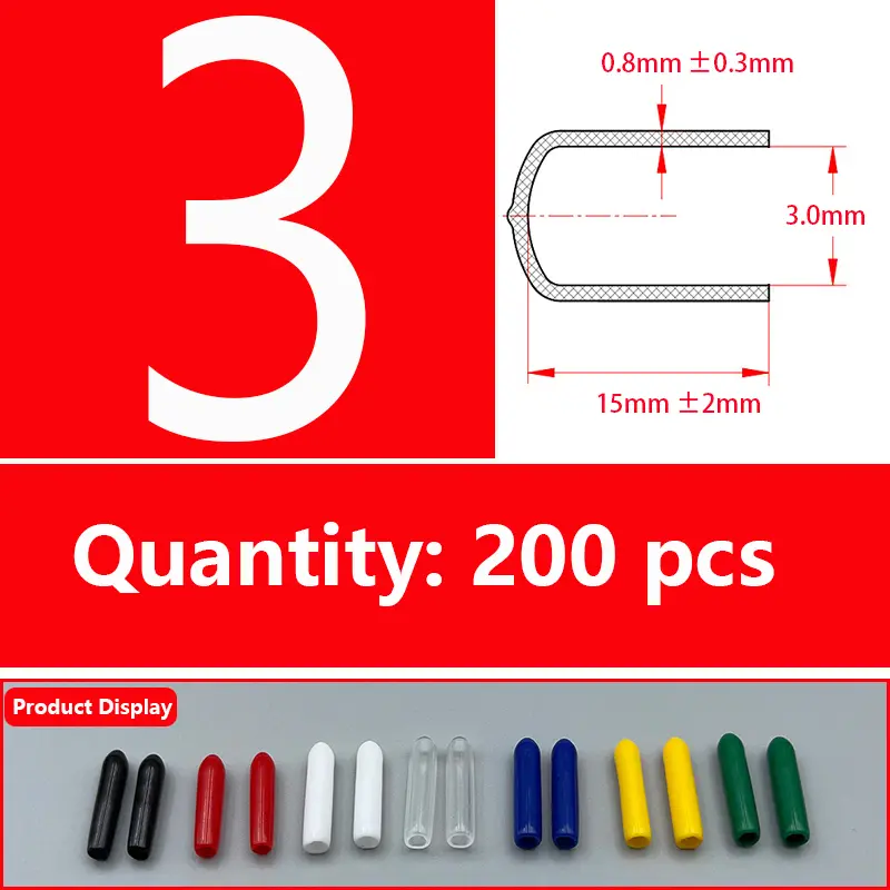 Rubber Cap Sleeve Soft Elasticity Silicone Protective Cover  Sealing Plug Thread Protection Sleeve Black Red White Blue 1.5-24mm - Image 39