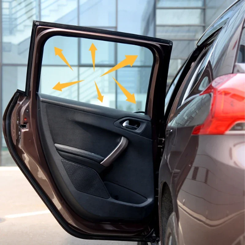 Joint Fenêtre Voiture Bande Caoutchouc Supérieure Pour Fenêtre Voiture, Scellage Porte, Lève-vitre, Rainure Guidage, Bac À Boue Pour Peugeot 208 2008 4 Portes Joint Vitre Voiture(Rear Left