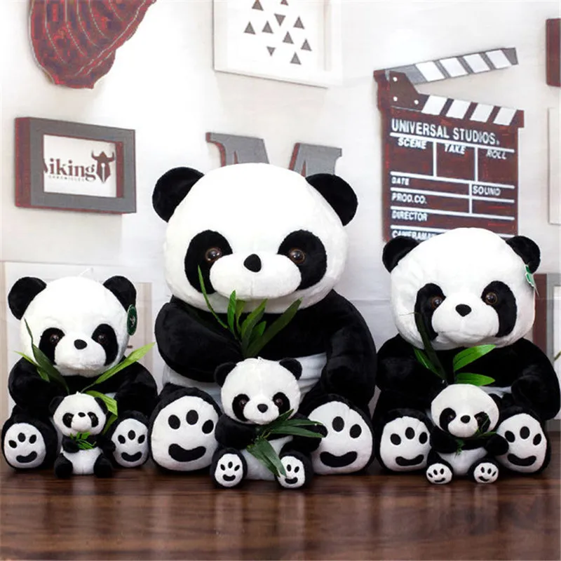 Cute Baby Big Giant Panda Bear Plush Stuffed Animal Doll Animals Toy Pillow Cartoon Kawaii Dolls Girls Lover Gifts 9-16cm | Игрушки и