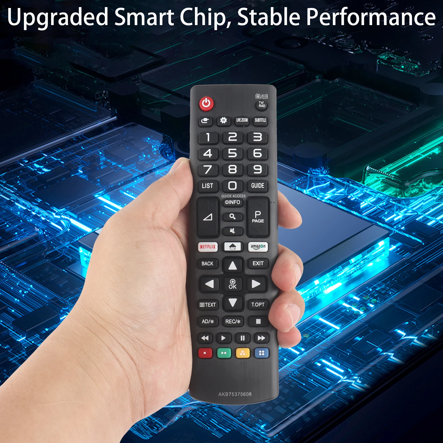Controle Remoto Compatível com lg Led tv Lcd 32lk61 32lk62 43lk59 Substituição Controlador com Botão Netflix Novo Akb75375608 - Image 4