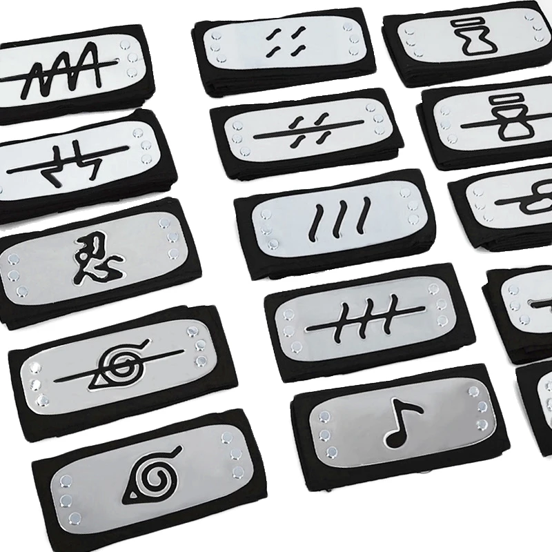 NARUTOForeheadProtectorBabyAnimeFigureToysCosplayLogoPlated