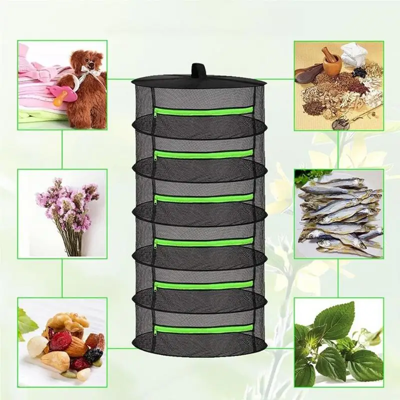 Herb Drying Rack Large Capacity Mesh Hang Basket Dryer Net Herb Hangers for Drying Multipurpose Hang Mesh Net Hang Drying Net 4