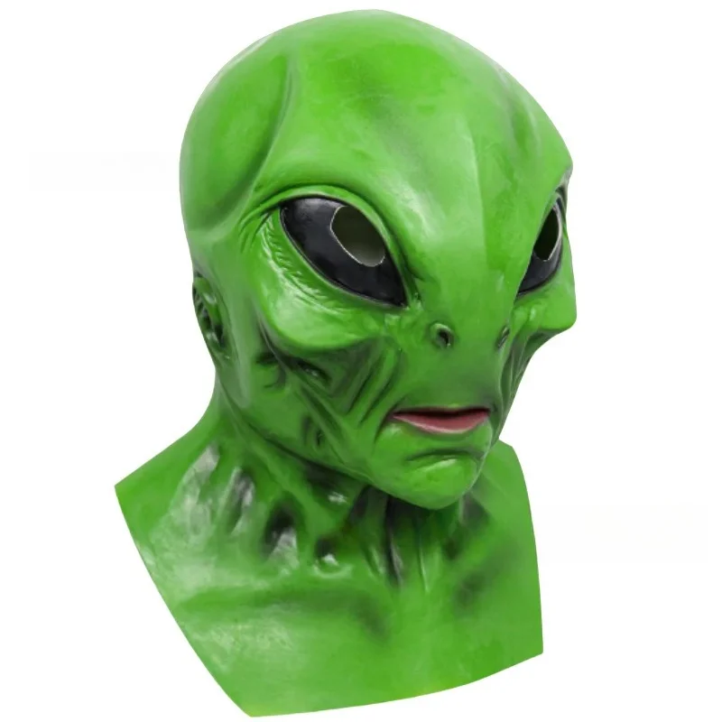 Alien Mask Latex Headgear Halloween UFO Horror Mask ET Masque Cosplay ...