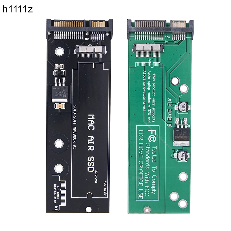 

NEW MAC 2010 2011 to SATA Adapter Card Riser Board Converter for Macbook AIR 2010-2011 A1369 A1370 A1375 A1377 MC505 12+6Pin SSD