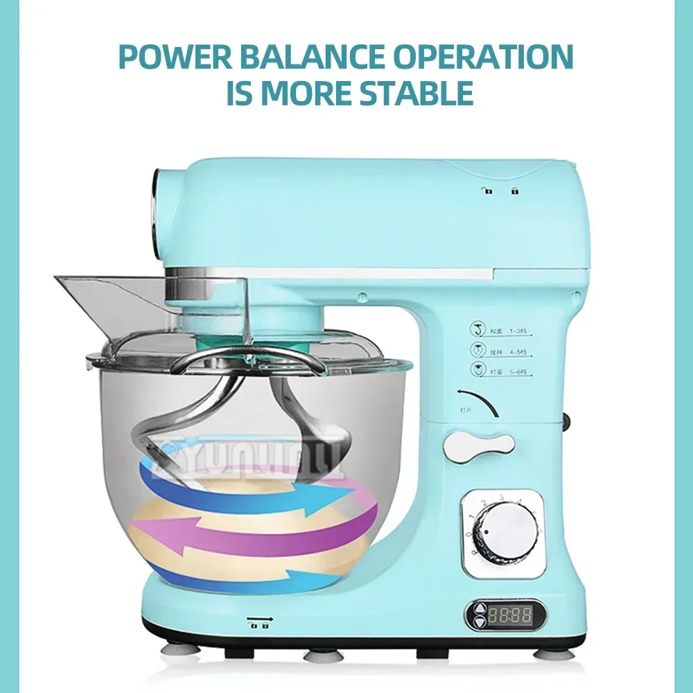 Household Double Knife Electric Food Mixer Automatic Noodle Pressing Machine Mixer Multifunctional Dough