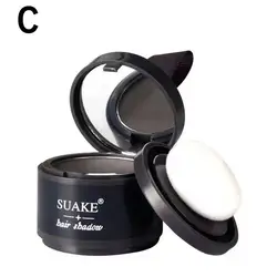 Multi - Color Hair Line Powder - Instantly Conceal Roots & Fill - In Hair for Natural, Waterproof Coverage (03 black)