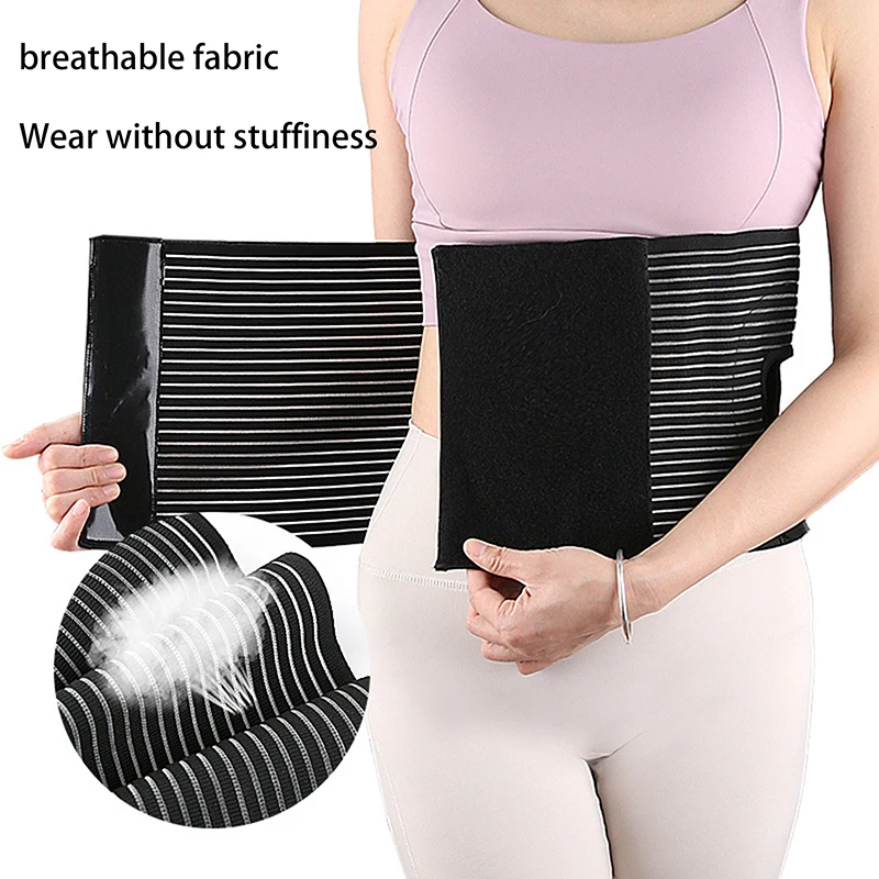 Ostomy Hernia Belt Stoma Support Wraps Ostomy Belt Unisex Ostomy Hernia Support Belt Abdominal Binder Brace For Men Women Black