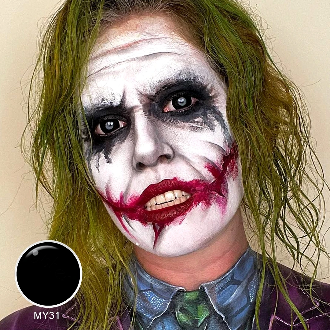 Фото Контактные линзы Halleoween, амин, флейта, черный цвет, для косплея, цветные контактные линзы для глаз, искусственные линзы для макияжа №4