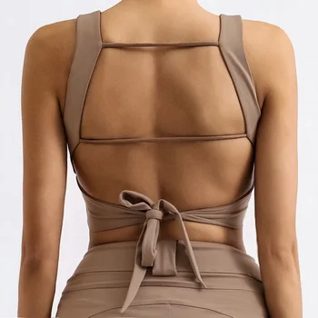 Cloud Rise Khaki Reggiseno sportivo Donna Fitness per ragazze Intimo Push Up Yoga Crop Top Reggiseni Pilates Vest Gym Shirt Abbigliamento sportivo 1