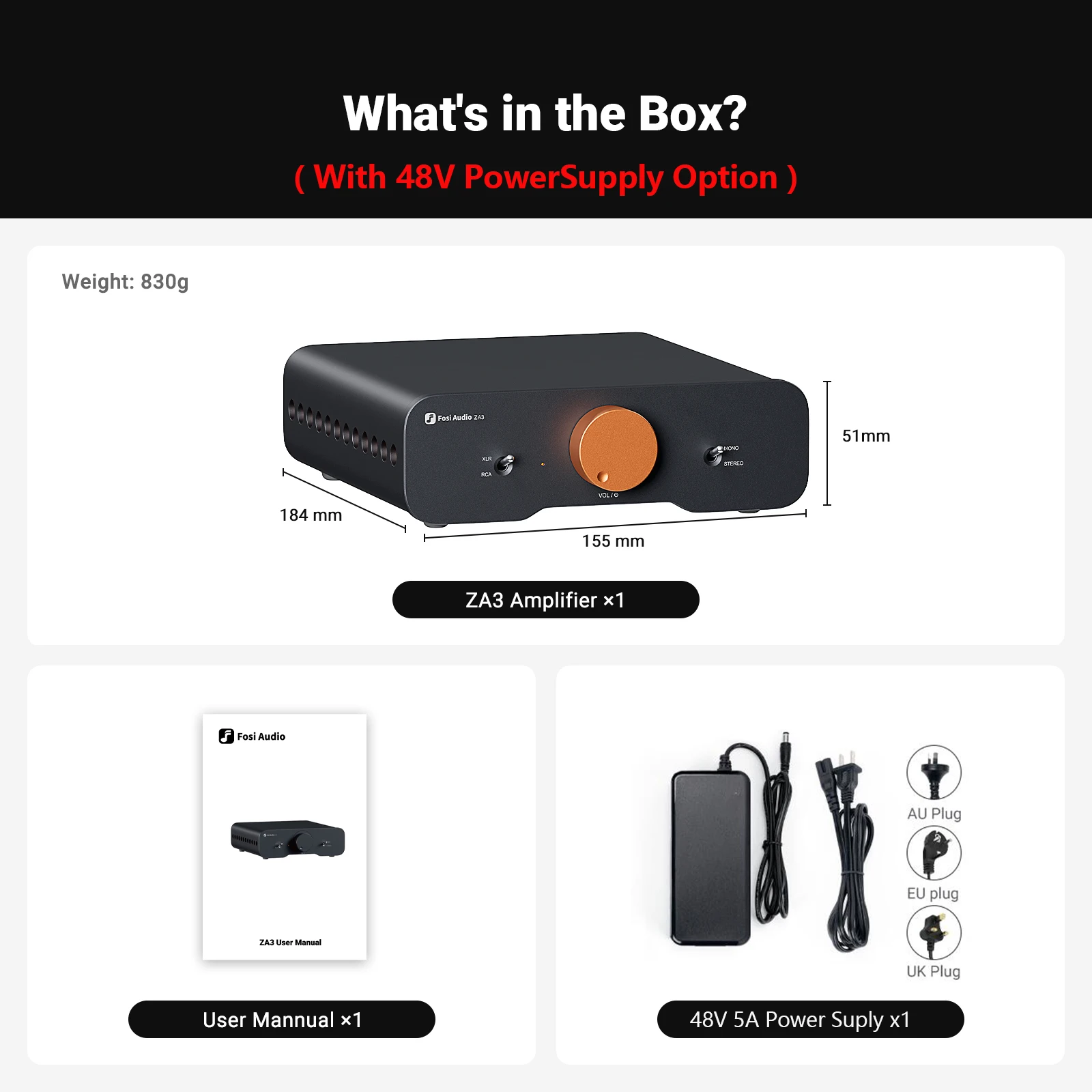 Fosi Audio ZA3 ステレオパワーアンプ Fosi Audio ZA3 ステレオパワーアンプ TPA3255 クラス D HiFi