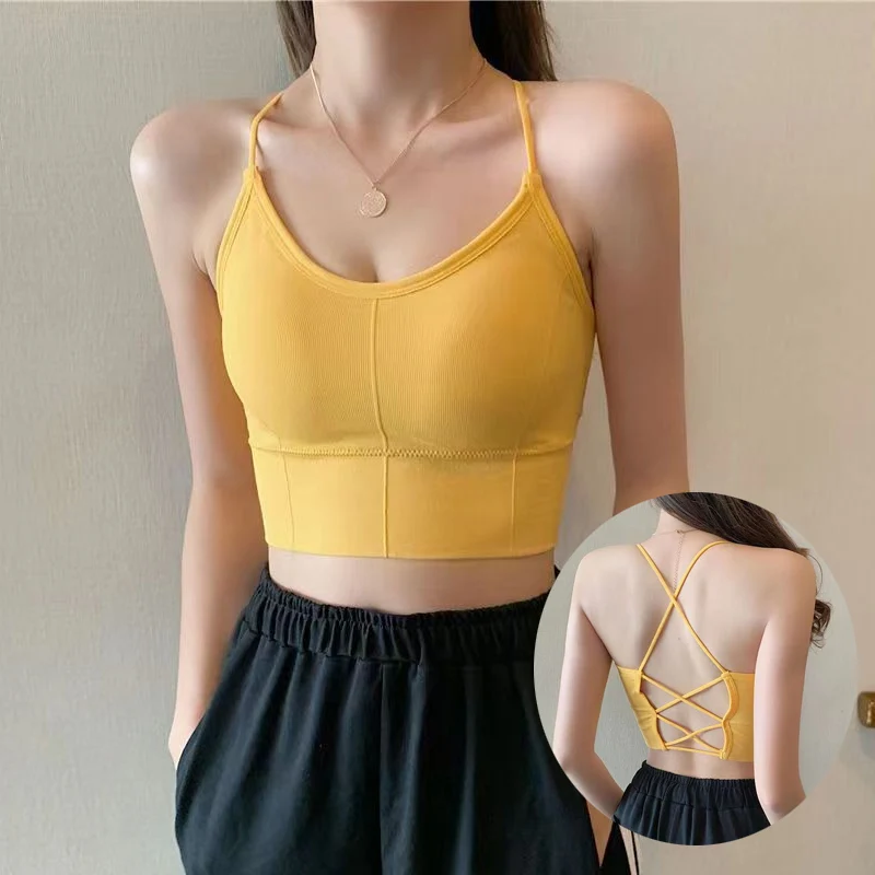 Summer Cross Suspender Women's Lingerie Seamless Back Tube Tops Backless Breathable Comfortable Underwear