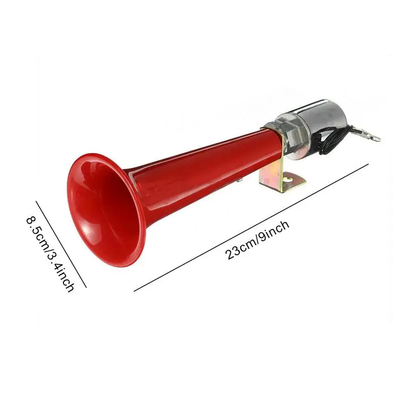 Truck Air Horn Single Pipe Air Horn Single Pipe Air Horn For Any 12V/24V  Vehicles 180DB High Decibel Super Loud Red Car Horn - AliExpress