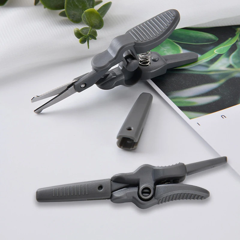 Nose Hair Trimmer 1Pc Stainless Steel Mini Portable Curved Mustache Nose Ear Hair Remover Scissor