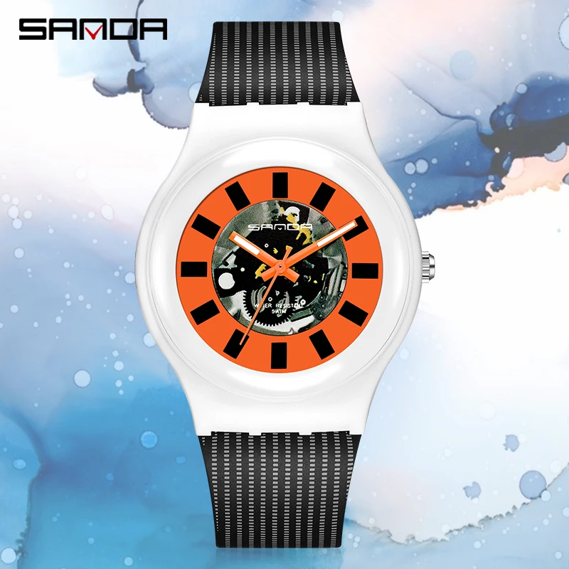 SANDA 2022 New Mens Watches Luxury Personality Luminous Electronic Watch Watch Men Sports Style 50M Waterproof Reloj Hombre