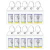 Luggage Tag Holder Waterproof Cruise Luggage Tag Set with Zip Seal Holder 10 Pcs Reusable Carnival Essentials for Document 6