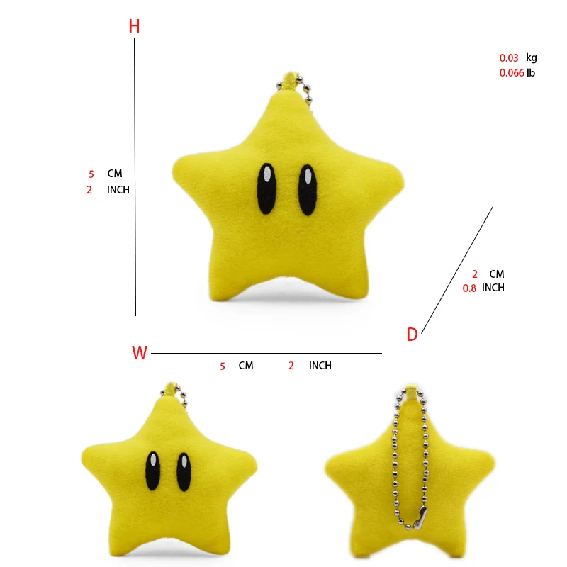 thumbnail image 1 of Mario Plush Toys Toad Yoshi Goomba Boo Shy Guy Ice Fire Flower Super Star Poison Piranha Cute Anime Stuffed Cartoon Peluche Doll, 1 of 5