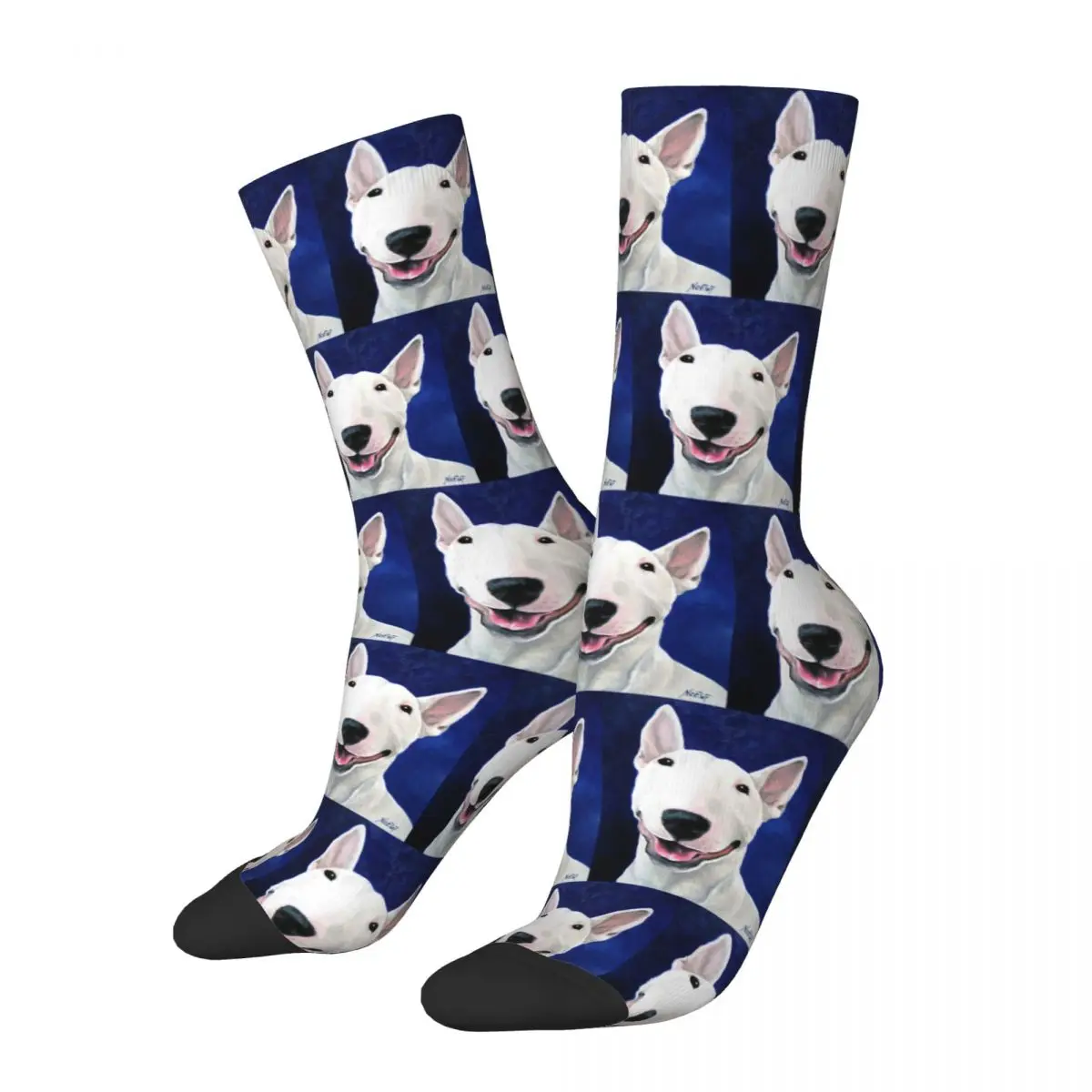 

Bull Terrier Unconditional Socks Harajuku Sweat Absorbing Stockings All Season Long Socks Accessories for Unisex Gifts