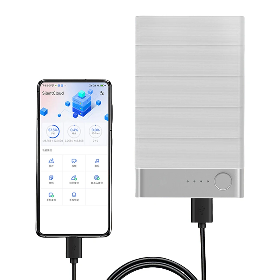 5000mAh Portable External Hard Drive for iOS and Android