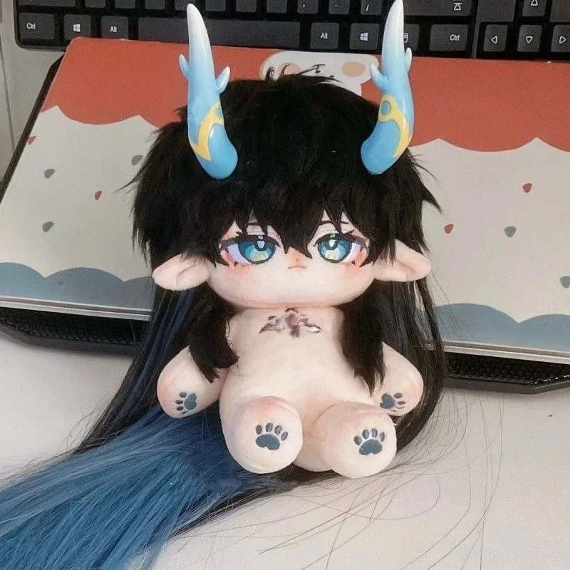 

Anime Game Honkai: Star Rail Dan Heng Cosplay Plush Stuffed Doll Body With Skeleton Dress Up Clothing Plushies Toy Figures Gift