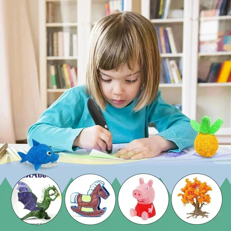 DC 5V 10W 500AH Low-temperature Consumables Professional Children's Three-dimensional Painting Graffiti 3D Printing Pen Lithium