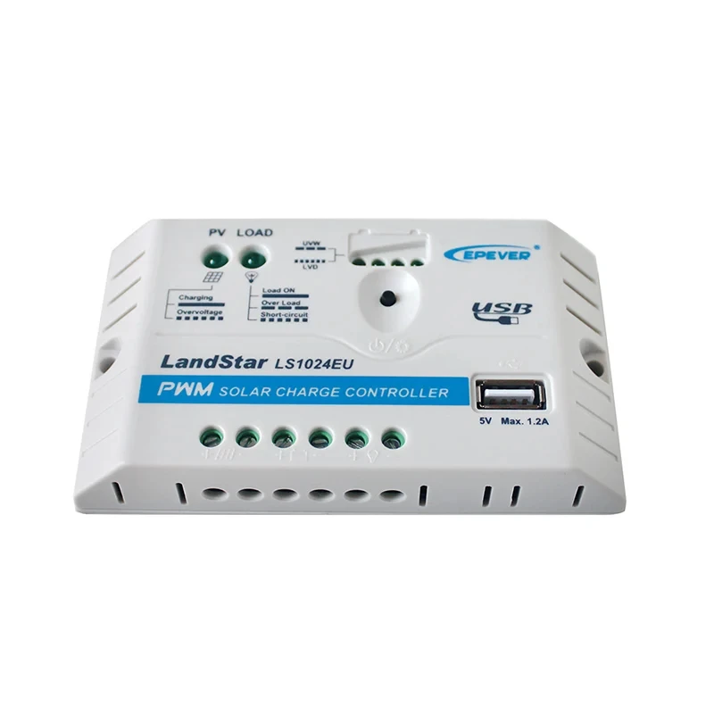 LS1024EU 10A EPEVER Solar Charge Controller With USB Port 12V 24V Solar Panel Ch