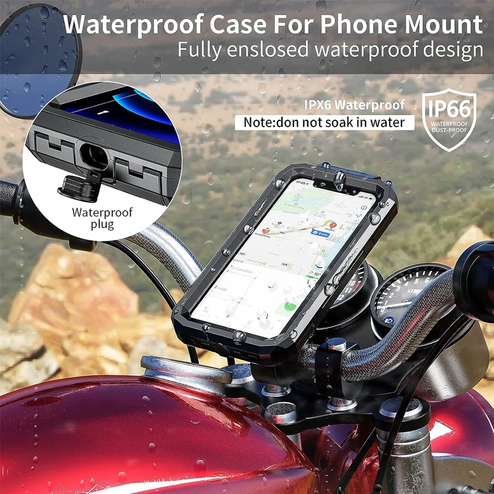 Motorcycle Handlebar Motorcycle Iphone Case Waterproof Phone Case