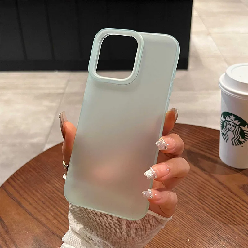 Soft Matte Candy Transparent Shockproof Silicone Phone Case