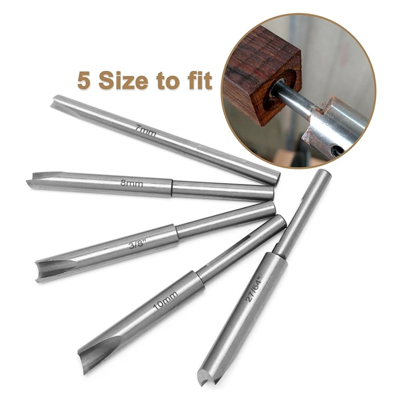 Hot Pen Mill Set,Barrel Trimmer System For Pen Kits 7Mm,8Mm,3/8 Inch,27/64 Inch,10Mm Pilot Shafts For Woodworking Kits
