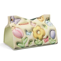 Facial Tissue Case Paper Organizer Lightweight Durable Tissue Box Holder Gift for Friends Family Members 1