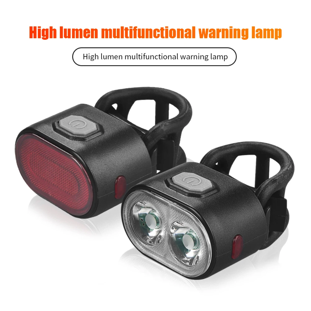

2pcs Bicycle light Taillight USB fast charging IPX66 Waterproof ciclismo MTB mountain road bike light 100lm Bicycle Accessories